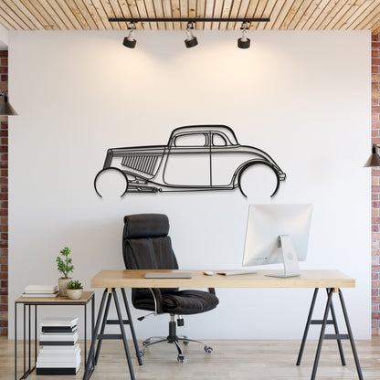 1934 Highboy Detailed Metal Car Wall Art - MT0018