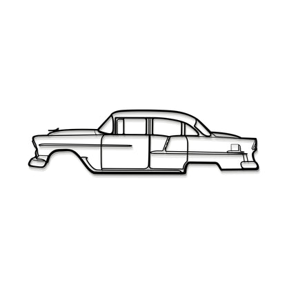 1955 Bel Air Metal Car Wall Art - MT0037