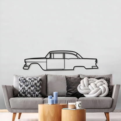 1955 150 Utility Sedan Metal Car Wall Art - MT0035