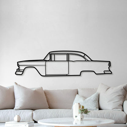 1955 150 Utility Sedan Metal Car Wall Art - MT0035