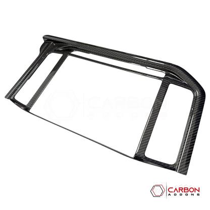 F150 2025+ Raptor/Lariat Radio Infotainment Screen Trim Carbon Fiber Cover