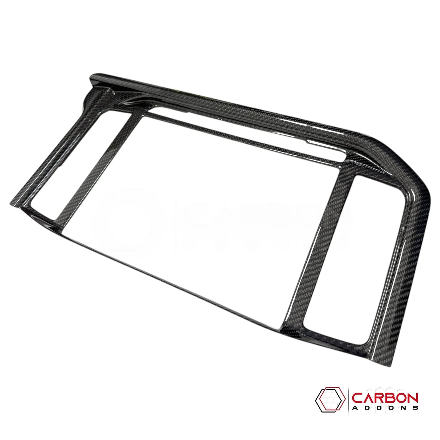 Real Carbon Fiber Infotainment Screen Trim Cover for 2025+ Ford F-150 & Raptor