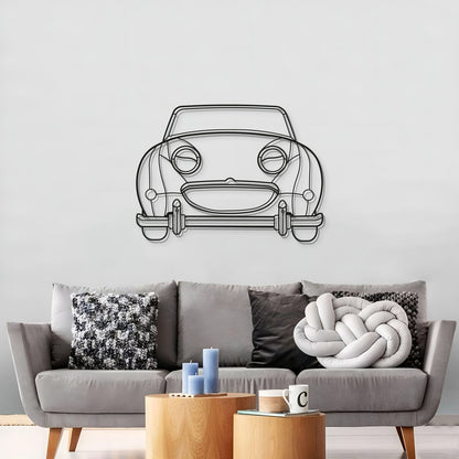 1961 Bugeye Sprite Front View Metal Car Wall Art - MT0061