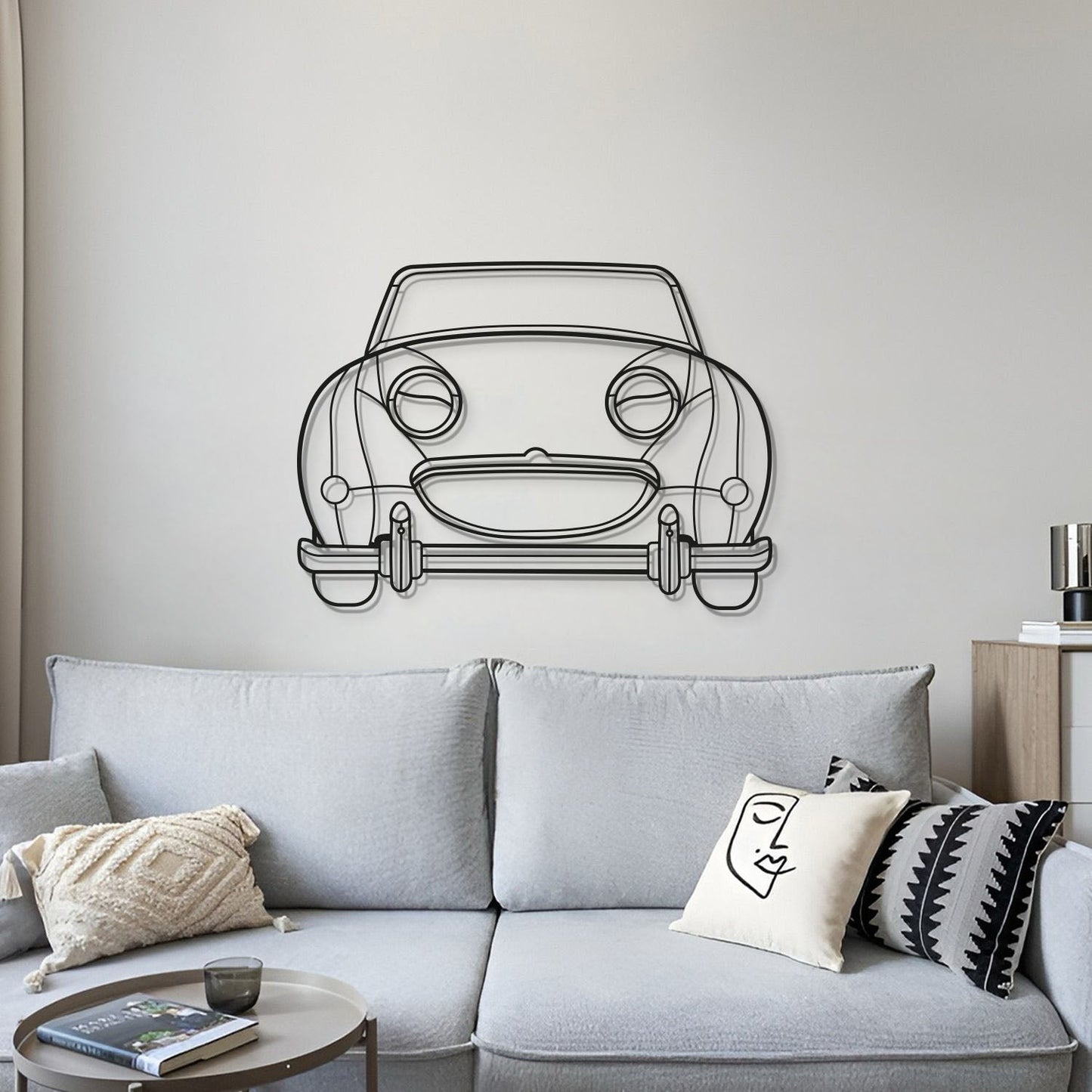 1961 Bugeye Sprite Front View Metal Car Wall Art - MT0061