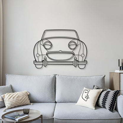1961 Bugeye Sprite Front View Metal Car Wall Art - MT0061