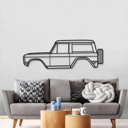 1975 Bronco Metal Car Wall Art  - MT0164