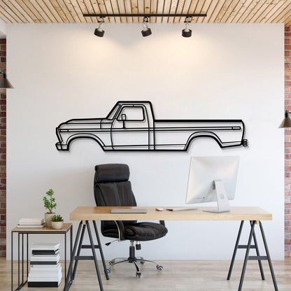 1975 F-250 Highboy Metal Car Wall Art - MT0168