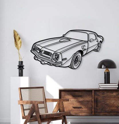 1975 Transam Perspective Metal Car Wall Art - MT1284