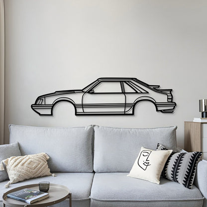 1986 Mustang SVO Metal Car Wall Art - MT0207