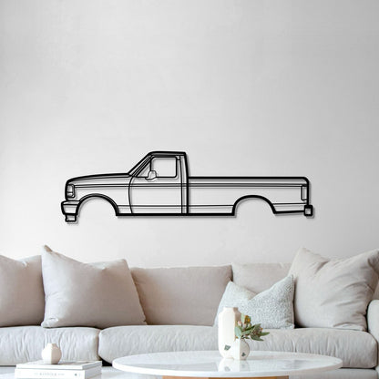 1993 F-150 9th Gen Metal Car Wall Art - MT0243