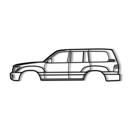 1998 Land Cruiser 6th Gen (J100) Metal Car Wall Art - MT0268