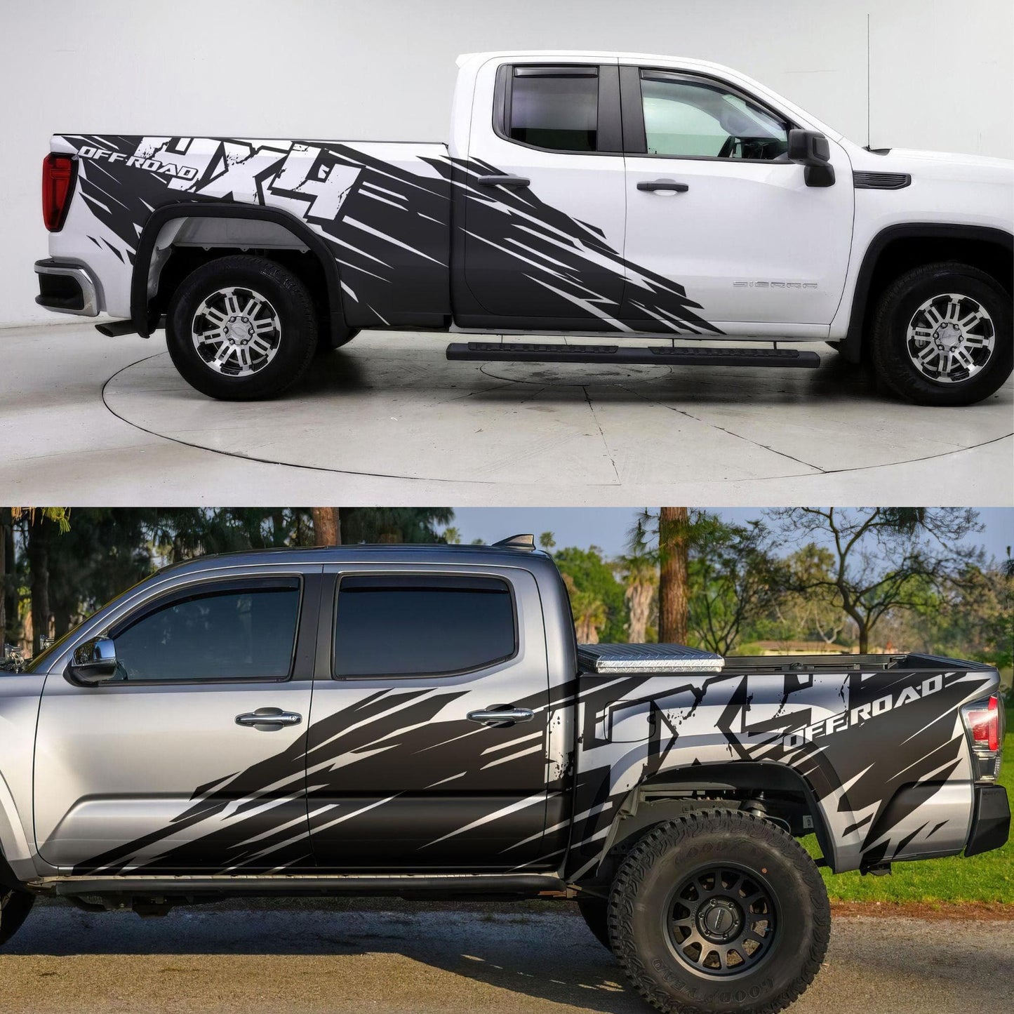4x4 Off Road Truck Graphic Decal. Mud Splash Sticker. #6972