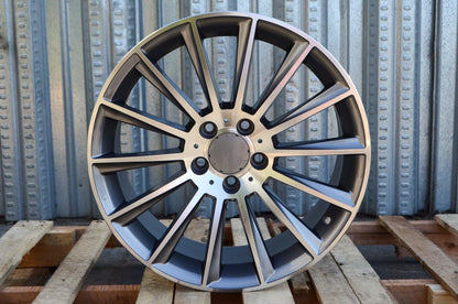 MB4 18x8.5 5x112 +35 66.6 Gunmetal Machined Face