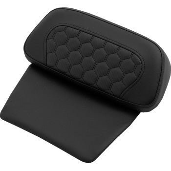 SADDLEMEN Chopped Tour Pak Pad - Honeycomb - Black Stitching - FLH/FLT '14-'24 814-07C-HC-BLK