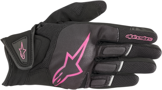 ALPINESTARS Women Stella Atom Gloves - Black/Fuchsia - Medium 3594018-1039-M