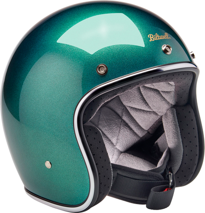 BILTWELL Bonanza Helmet - Metallic Catalina Green - Medium 1001-358-203