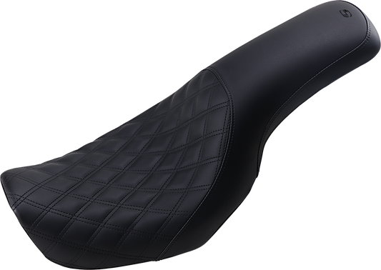 SADDLEMEN Profiler Seat - Front Lattice/Rear Smooth - Black 806-04-149