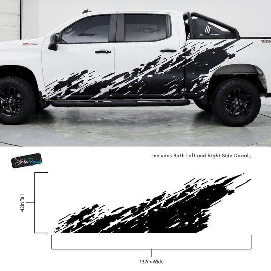 Truck Mud Splash Graphic Sticker. Silverado / GMC Sierra. #6898