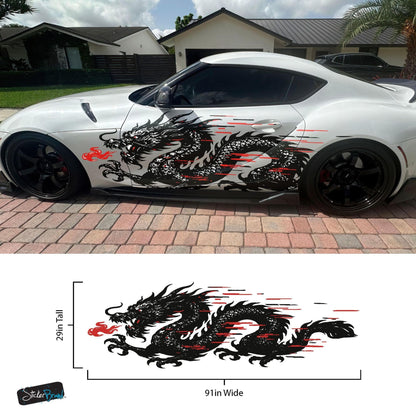 Dragon Graphic Decal Sticker for Car / Truck. Universal Fit. #6997