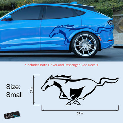 Mustang Horse Graphic Decal for Mustang Car, Mustang Mach-E. #7096-Sup