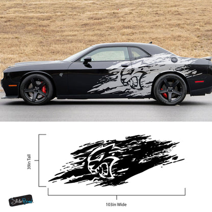 Hellcat Decal Sticker for Challenger, Charger, Durango SRT. #7003-Sup