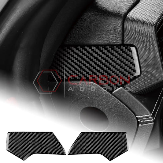 2024+ S650 Mustang Real Carbon Fiber Dash Side Panel Upper Trim Overlay