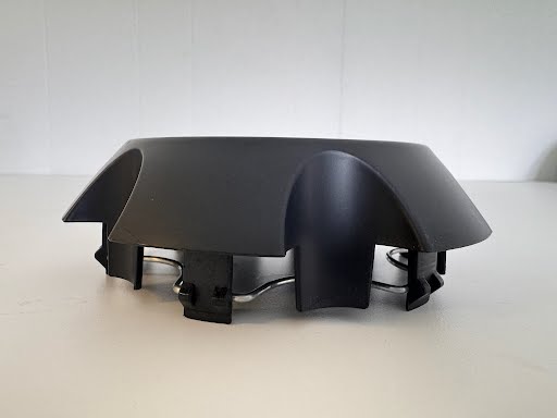 Wheels Center Caps for TR1-615-6H Matte Black (Replacement Blank Center Cap)