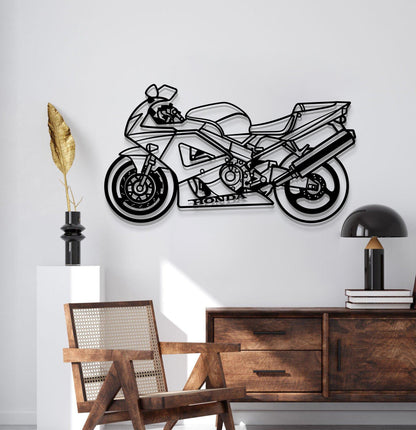 2000 CBR 900 RR Fireblade Metal Motorcycle Wall Art - MT1396