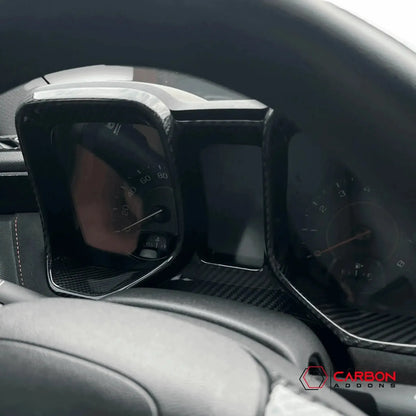 2010-2015 Chevy Camaro Carbon Fiber Gauge Cluster Trim Cover
