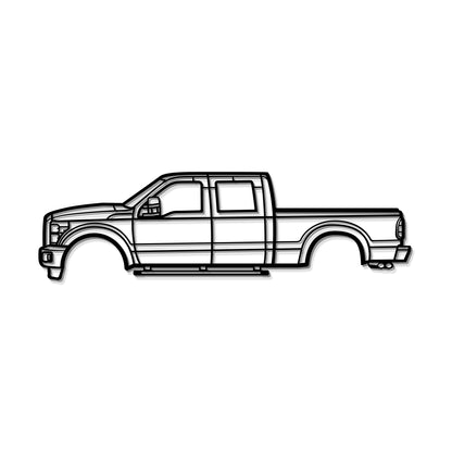 2011 F-250 Super Duty 3rd Gen Metal Car Wall Art - MT0419