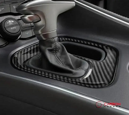 2015-2023 Dodge Challenger Gear Shift Trim Real carbon fiber cover