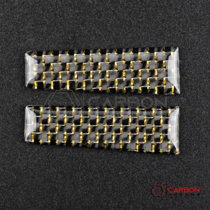 Carbon Fiber Shift Knob Side Trim Overlay for 2015–2023 Ford Mustang