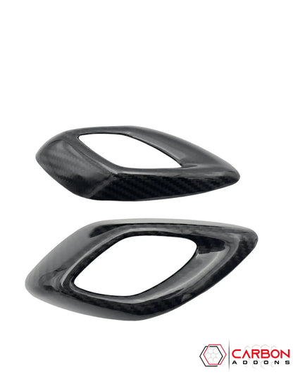 2016-2024 Camaro Real Carbon Fiber Interior Door Handle Chrome Delete Cover