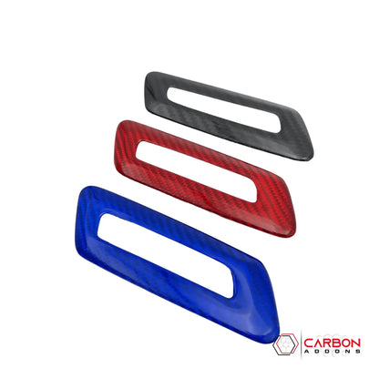 2016-2024 Camaro Real Carbon Fiber Memory Seat Button Trim Cover