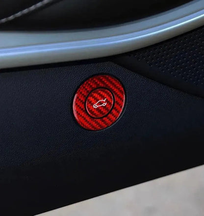 2016-2024 Camaros Carbon Fiber Trunk Release Button Cover