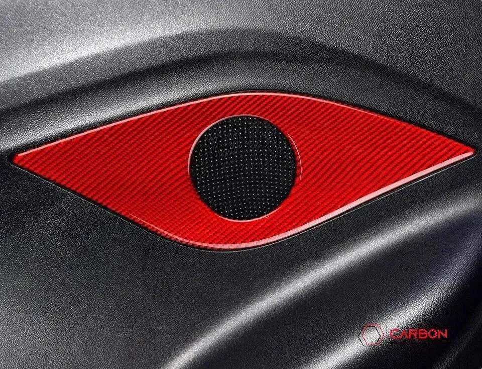 2016-2024 Chevrolet Camaro Real Carbon Fiber Rear Seat Speaker Trim Overlay