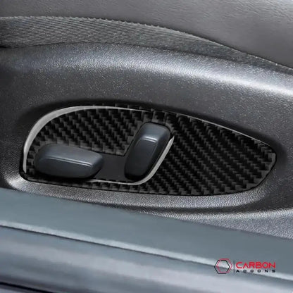 2016-2024 Chevrolet Camaro Real Carbon Fiber Seat Adjuster Button Trim Overlay