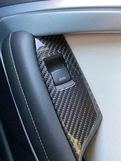 2016-2024 Chevrolet Camaro Window Switch Trim Carbon Fiber Overlay [2pcs]