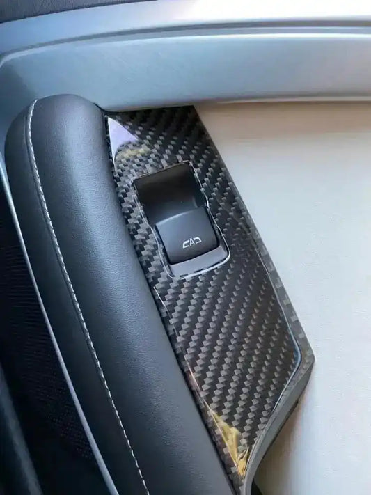 2016-2024 Chevrolet Camaro Window Switch Trim Carbon Fiber Overlay [2pcs]