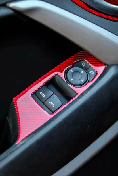 2016-2024 Chevrolet Camaro Window Switch Trim Carbon Fiber Overlay [2pcs]
