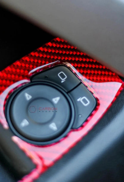 2016-2024 Chevrolet Camaro Window Switch Trim Carbon Fiber Overlay [2pcs]