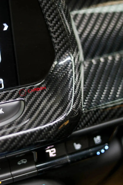 2016-2024 Chevy Camaro Carbon Fiber Infotainment Radio Screen Trim Cover