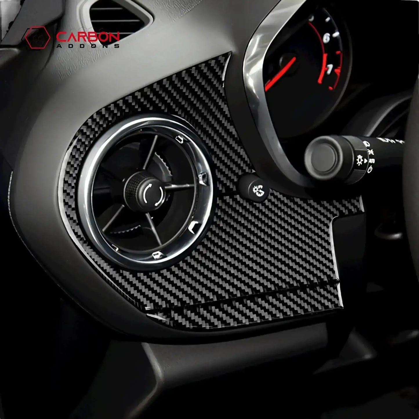2016-2024 Chevy Camaro Real Carbon Fiber Driver Side Dash Overlay