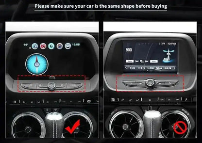 2016-2024 Chevy Camaro Real Carbon Fiber Interior Radio Navigation Button Covers