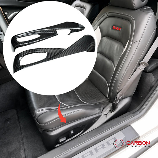 2016–2024 Chevrolet Camaro Real Carbon Fiber Bottom Seat Trim Cover