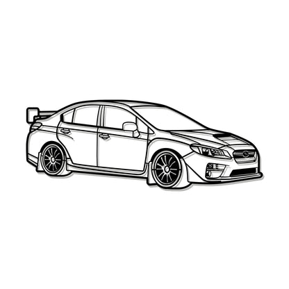 2017 Impreza WRX STI Perspective Metal Car Wall Art - MT1289