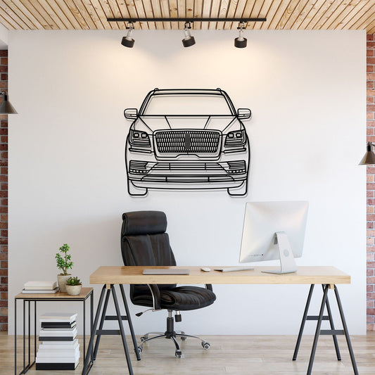 2018 Navigator Front View Metal Car Wall Art - MT1360