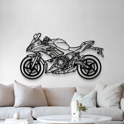 2019 Ninja EX650M Metal Motorcycle Wall Art - MT1405