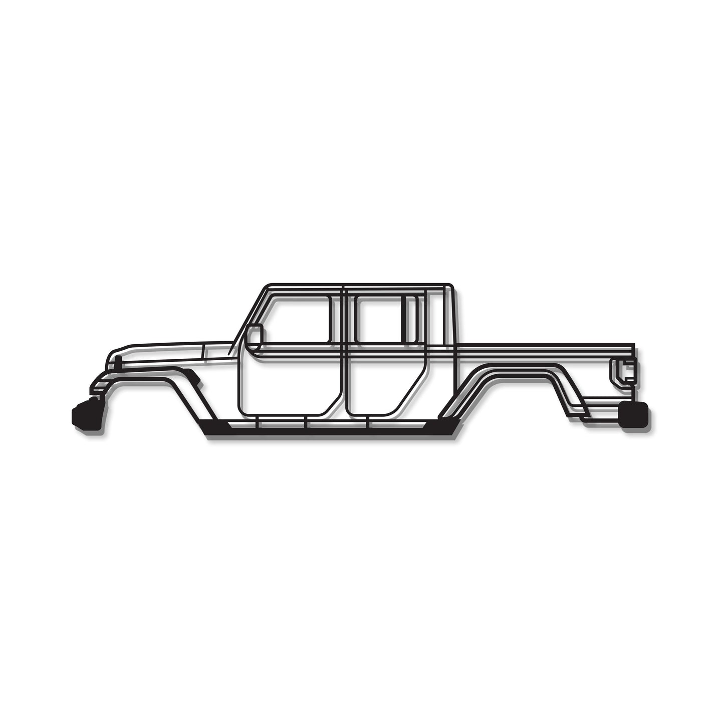 2020 Gladiator JT Metal Car Wall Art  - MT0708