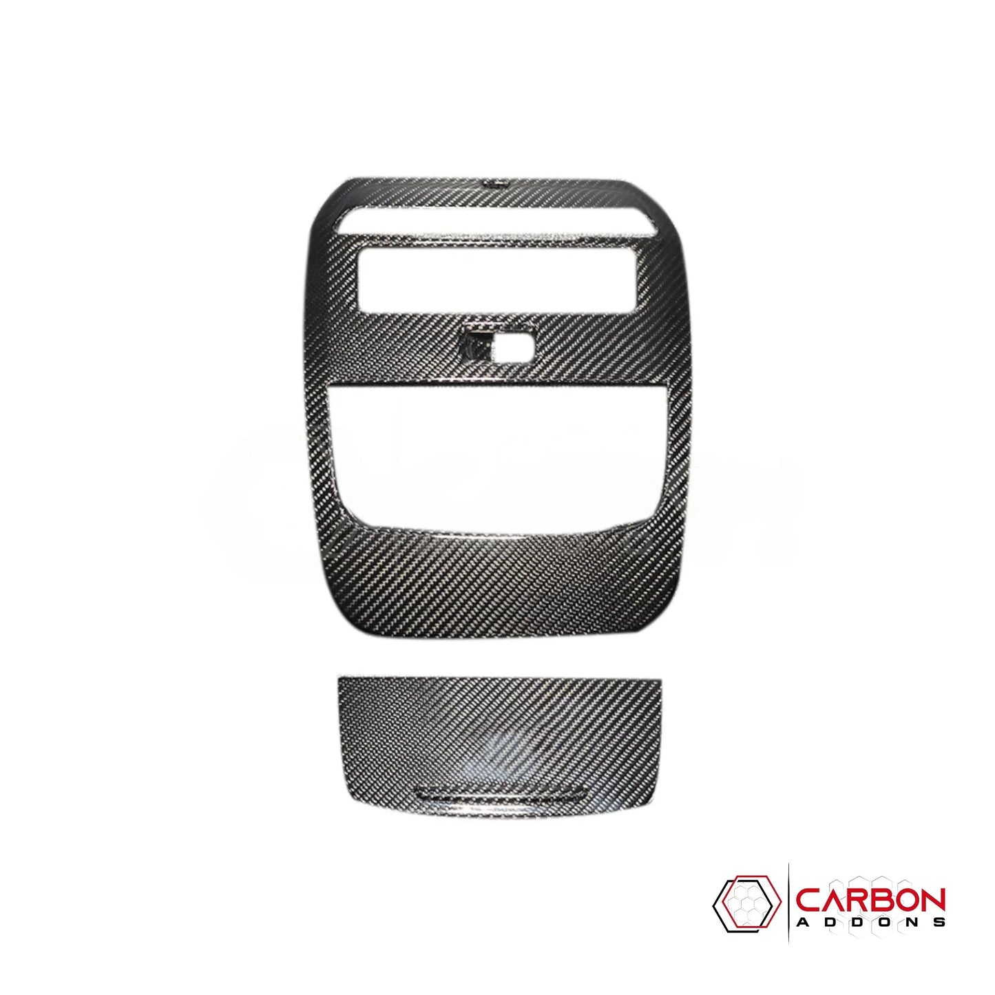 Real Carbon Fiber Overhead Dome Light Trim Cover for 2021+ Ford F-150